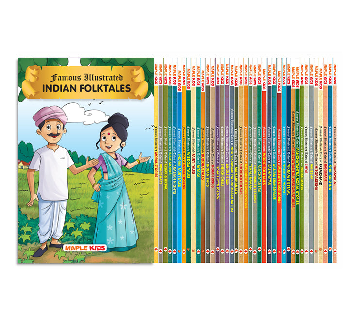 Story Books for Kids (Set of 40 books) (Illustrated)