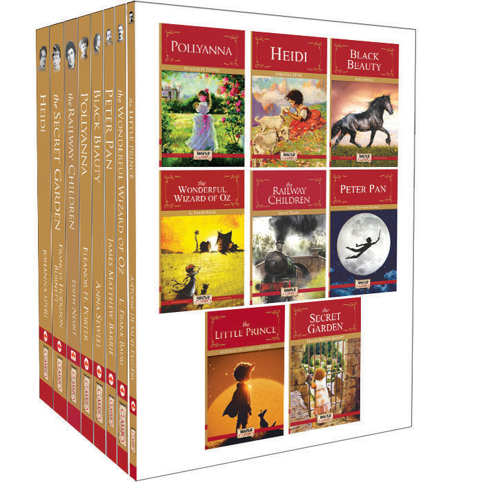 Best of Classics for Children (Set of 8 Books) - Peter Pan, Heidi…The Railway Children, Black Beauty, Pollyanna, The Secret Garden, The Little Prince