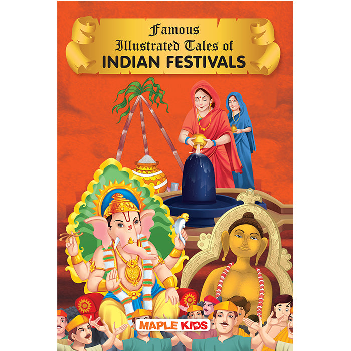 Indian Festivals (Illustrated) - Diwali, Ram Navami, Mahashivratri, etc.