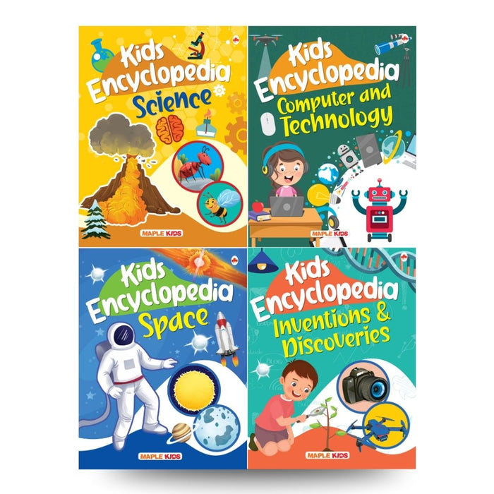Kids Encyclopedia (Set of 4 Books) (Illustrated)