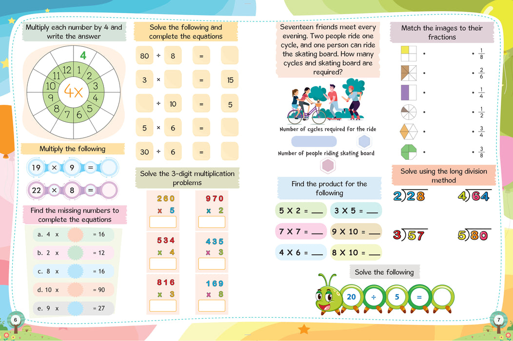 Math Activity Book for Kids - 200+ Multiplication and Division