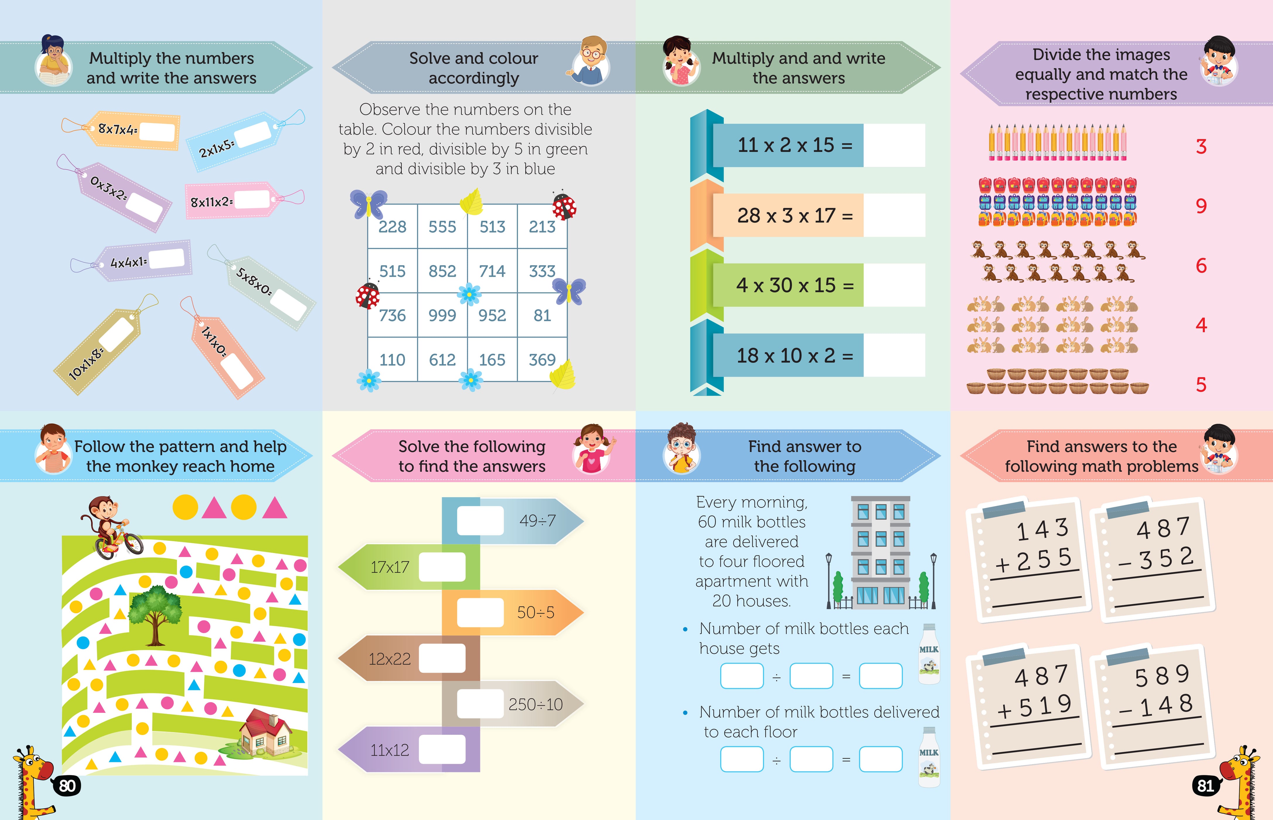 Activity Book for Kids - 400+ Math Activities — Maple Press