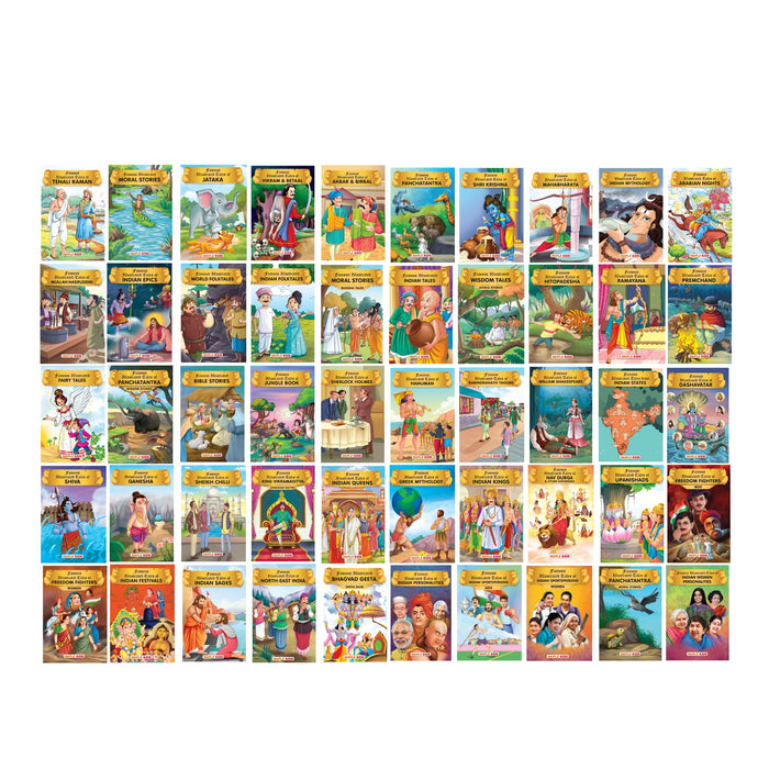 Story Books for Kids (Set of 50 Books) (Illustrated)
