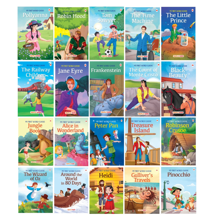 Story Books for Kids World Classic (Abridged) (Set of 20 Books