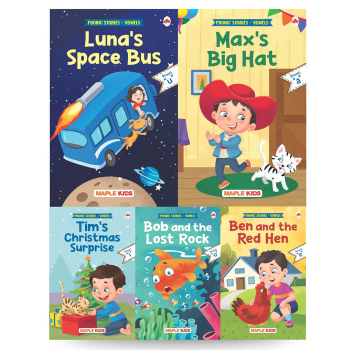 Phonic Stories - Vowels (Set of 5 Books)