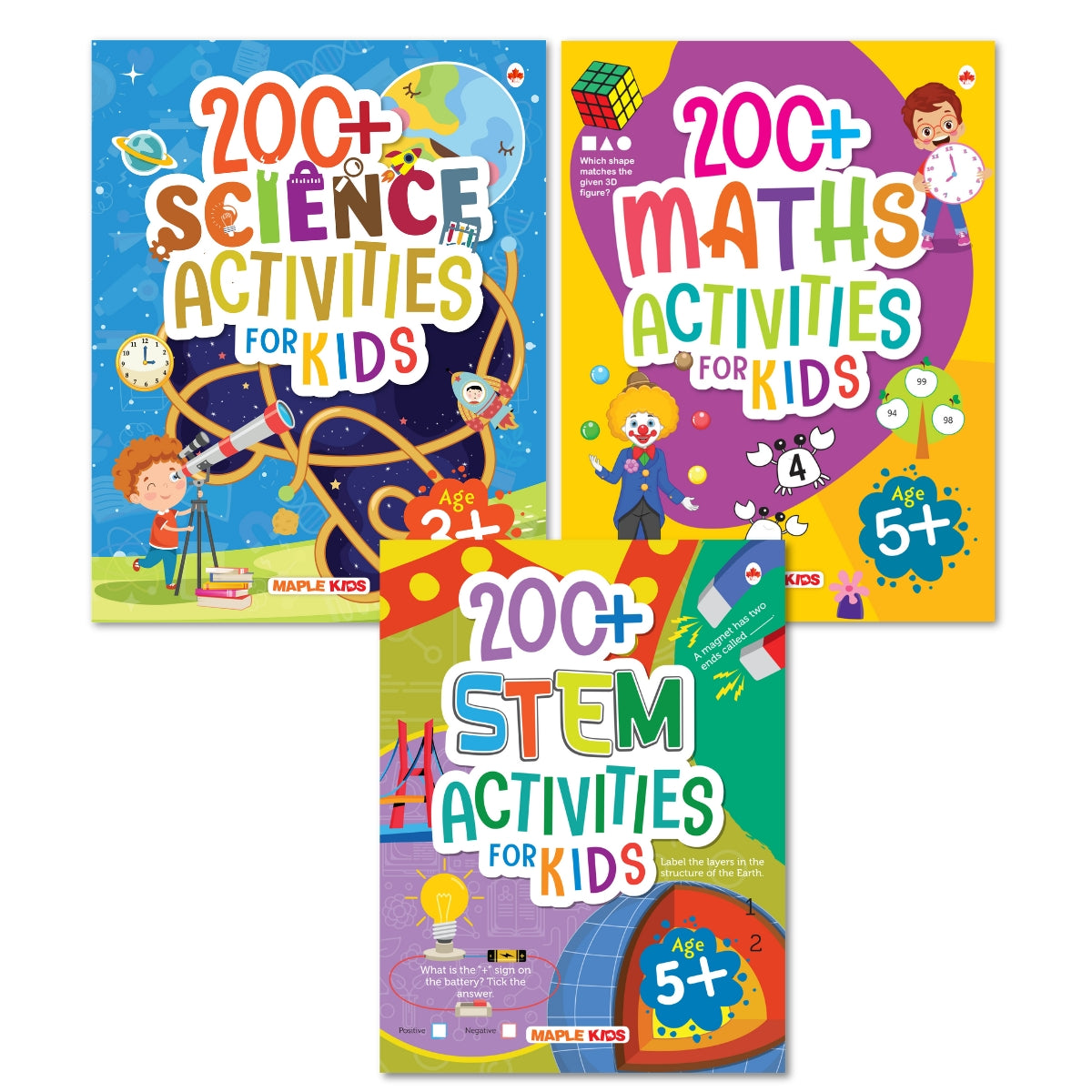 Activity Books for Kids (Set of 3 Books) - 600+ Activities for Childre ...