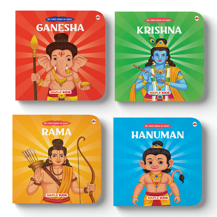 Story Book for Kids (Set of 4 Books) - Illustrated Board Books for Children