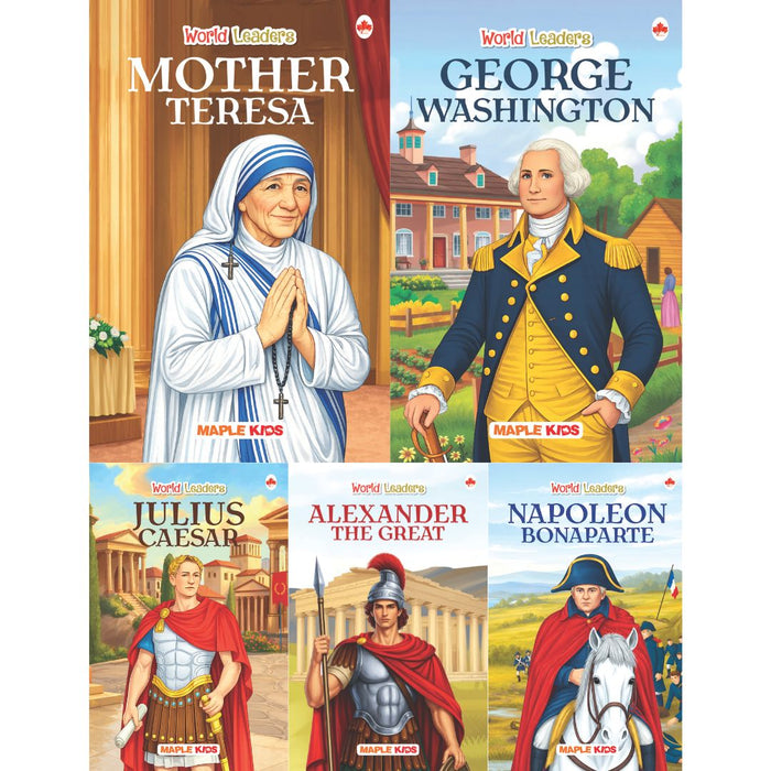 Story Books for Kids - World Leaders (Set of 5 books) (Illustrated)