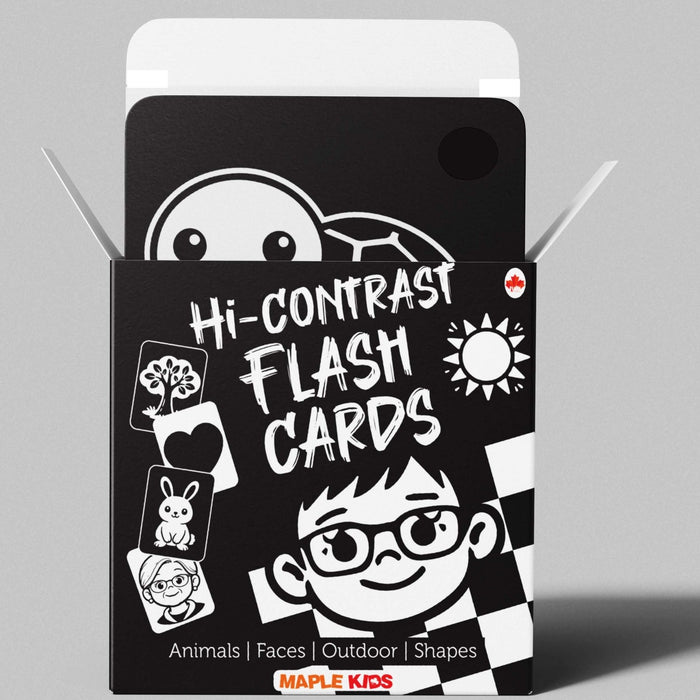 High Contrast Flash Cards for Babies & Infants - Black & White
