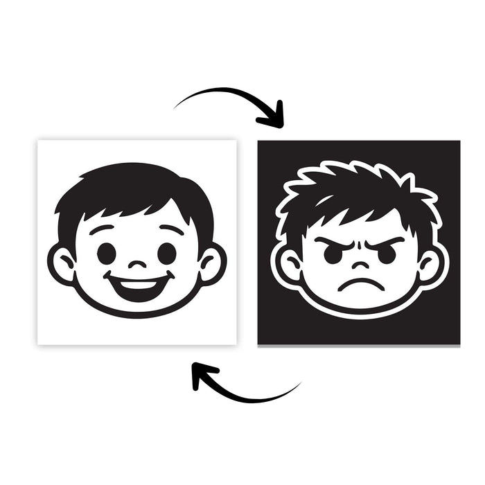 High Contrast Flash Cards for Babies & Infants - Black & White
