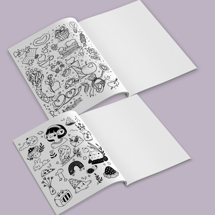 Adult Colouring Book - Mindful Doodles for Calm
