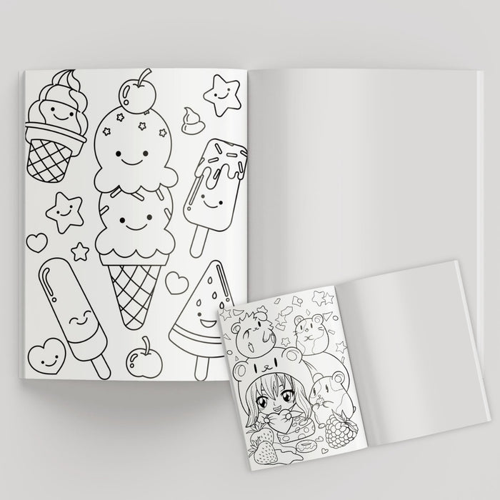 Adult Colouring Book - Kawaii Colouring for Joy