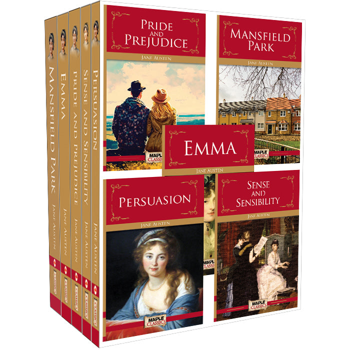 Jane Austen Collection (Set of 5 Books) - Emma, Pride and Prejudice, Persuasion, Sense and Sensibility, Mansfield Park