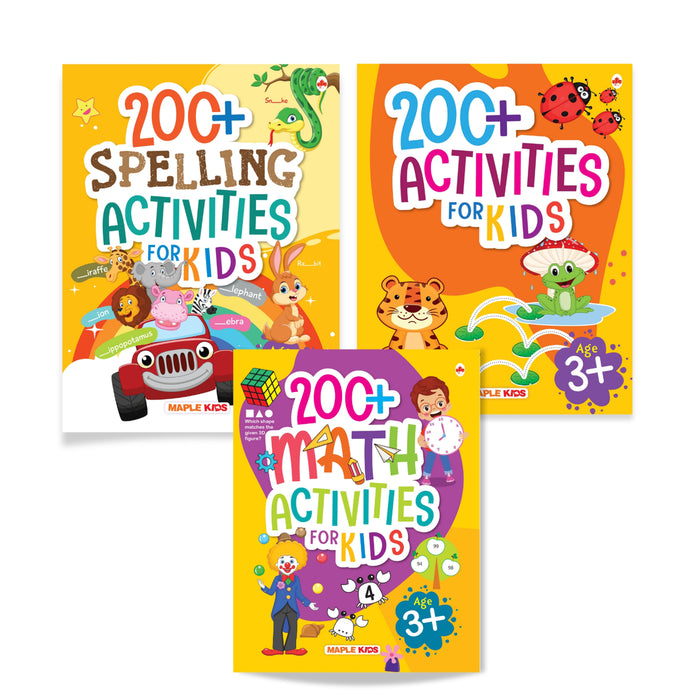 Activity Books for Kids (Set of 3 Books)