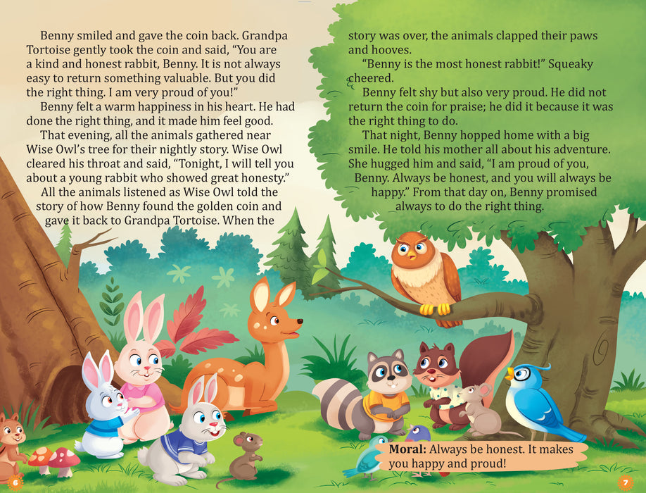 Moral Story Book for Kids (Illustrated)