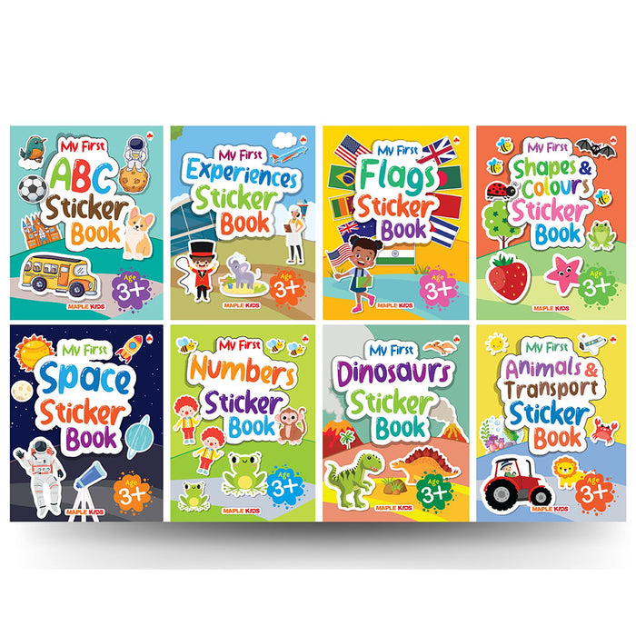My First Sticker Books (Set of 8 Books) — Maple Press