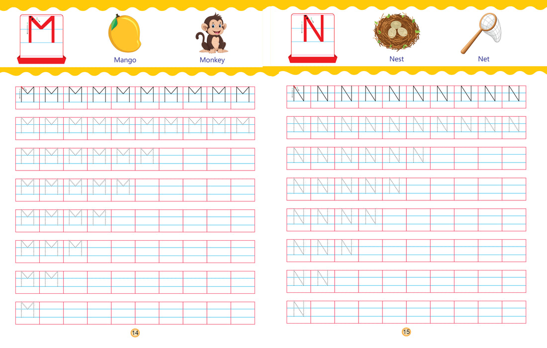 Cursive Writing Book - Capital and Small Letters (Practice)