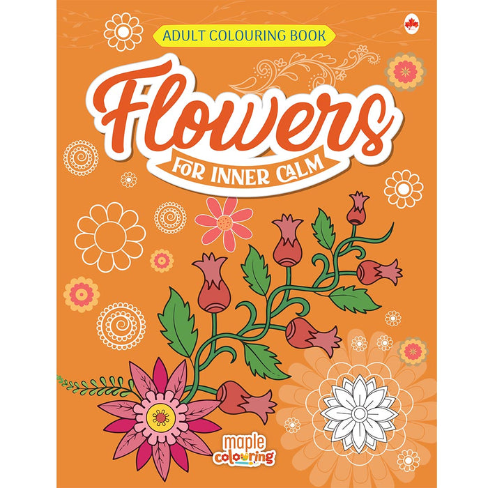 Adult Colouring Book - Flowers for Inner Calm