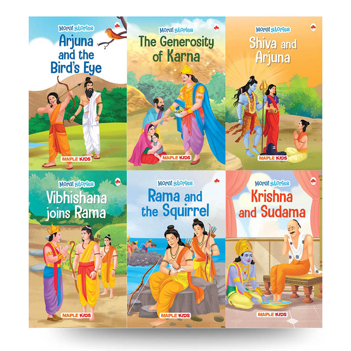 Moral Story Books for Kids (Set of 6 Books)