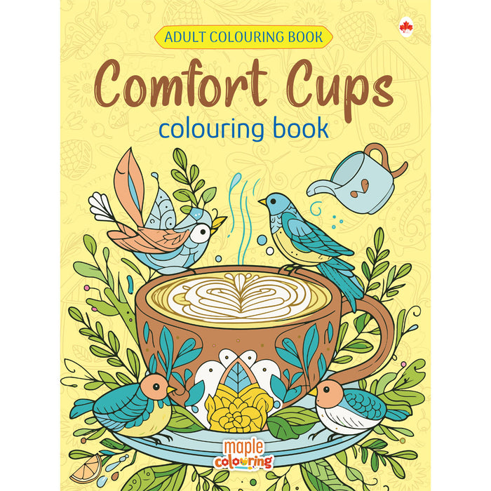 Comfort Cups Colouring Book - Colouring Activity Book