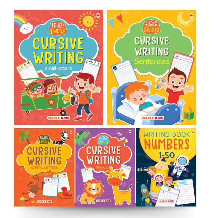 Cursive Writing Books (Set of 5 Books) (Practice)