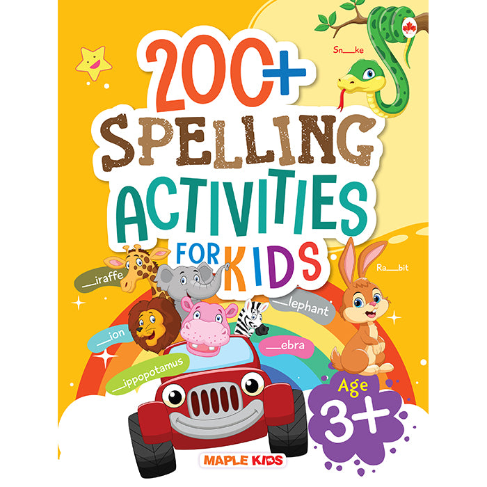 Brain Activity Book for Kids - 200+ Spelling Activities for Age 3+