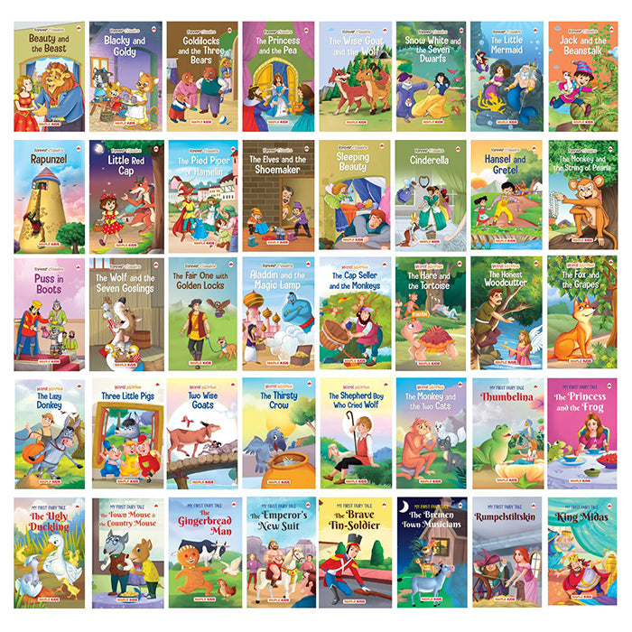 Story Books for Kids (Illustrated) (Set of 40 Books)