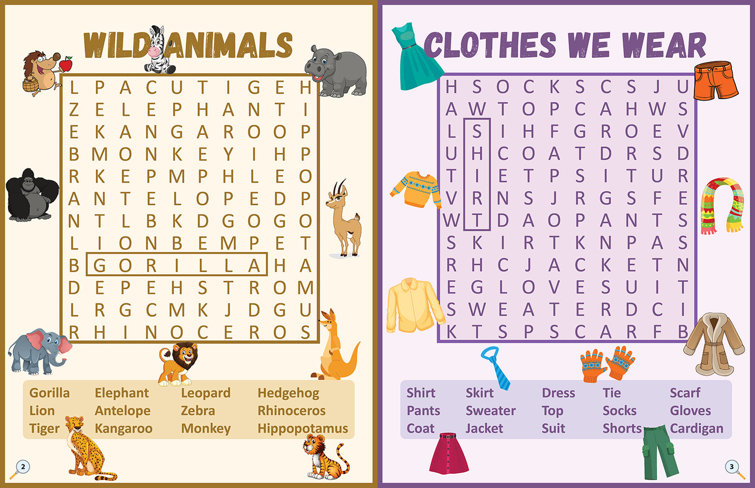 Word Search Activity Book for Kids — Maple Press
