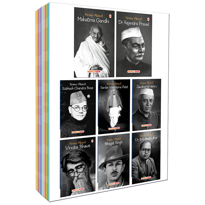 Freedom Fighters (Set of 8 Books) – Gandhiji, Subhash Chandra Bose, Bhagat Singh, Sardar Patel, Nehru, Rajendra Prasad, Vinoba Bhave, B.R Ambedkar