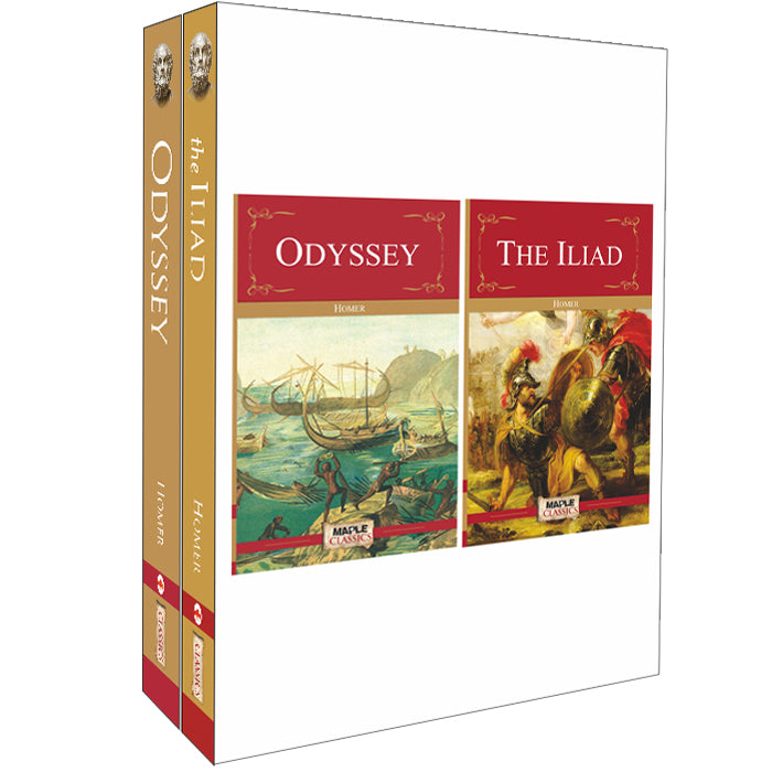 Homer (Set of 2 Books) - Odyssey and The Illiad