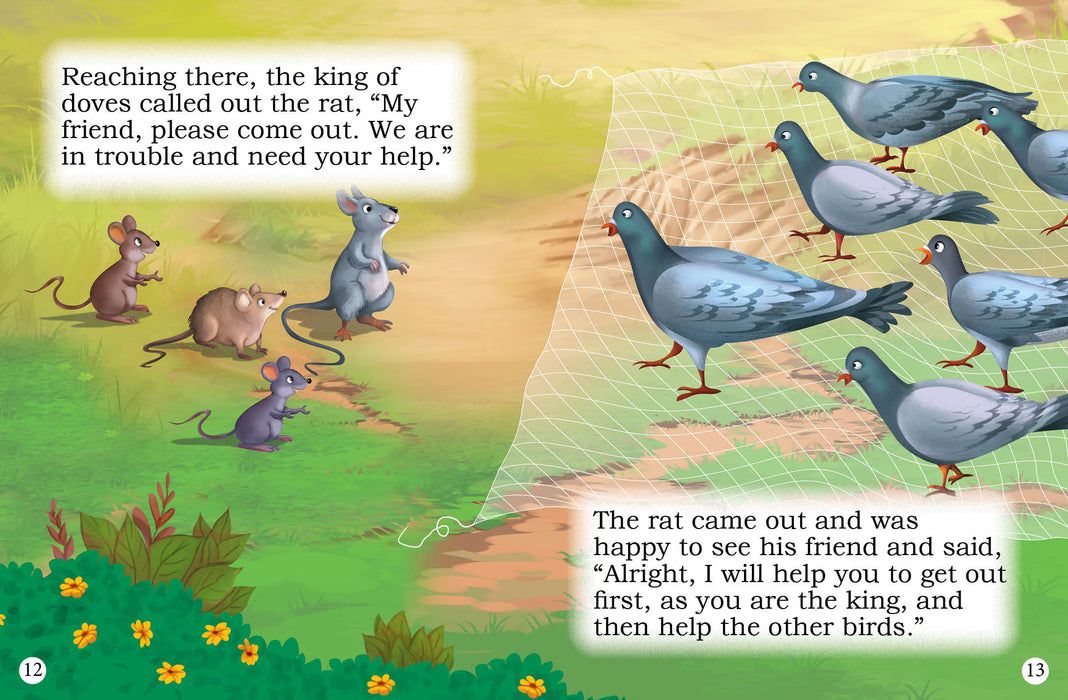 Panchatantra Story (Set of 5 Books) - The Turtle and The Swan, The Monkey and The Crocodile…The Friendly Rats, The Pigeons and The Rats