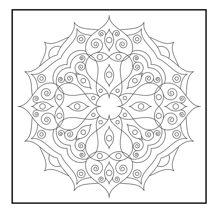 Mandala Art - Adult Colouring Books with Tear Out Sheets