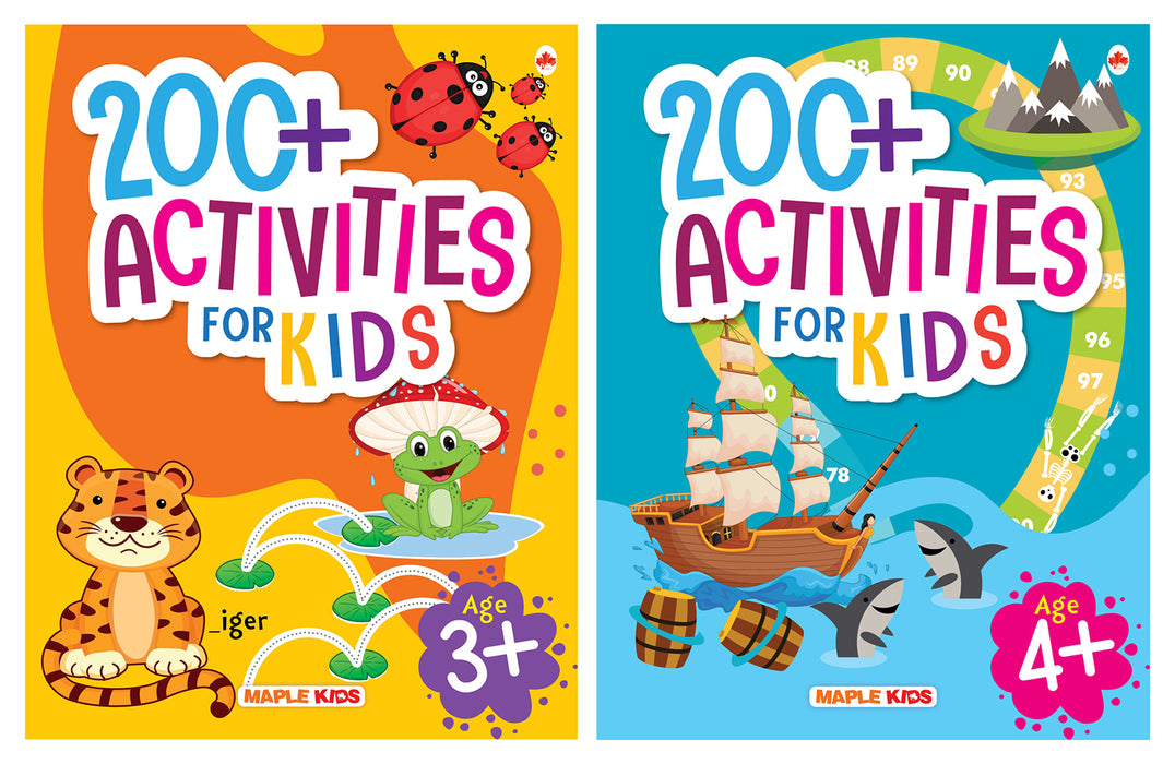 Brain Activity Books for Kids - 400+ Activities (Set of 2 Books)