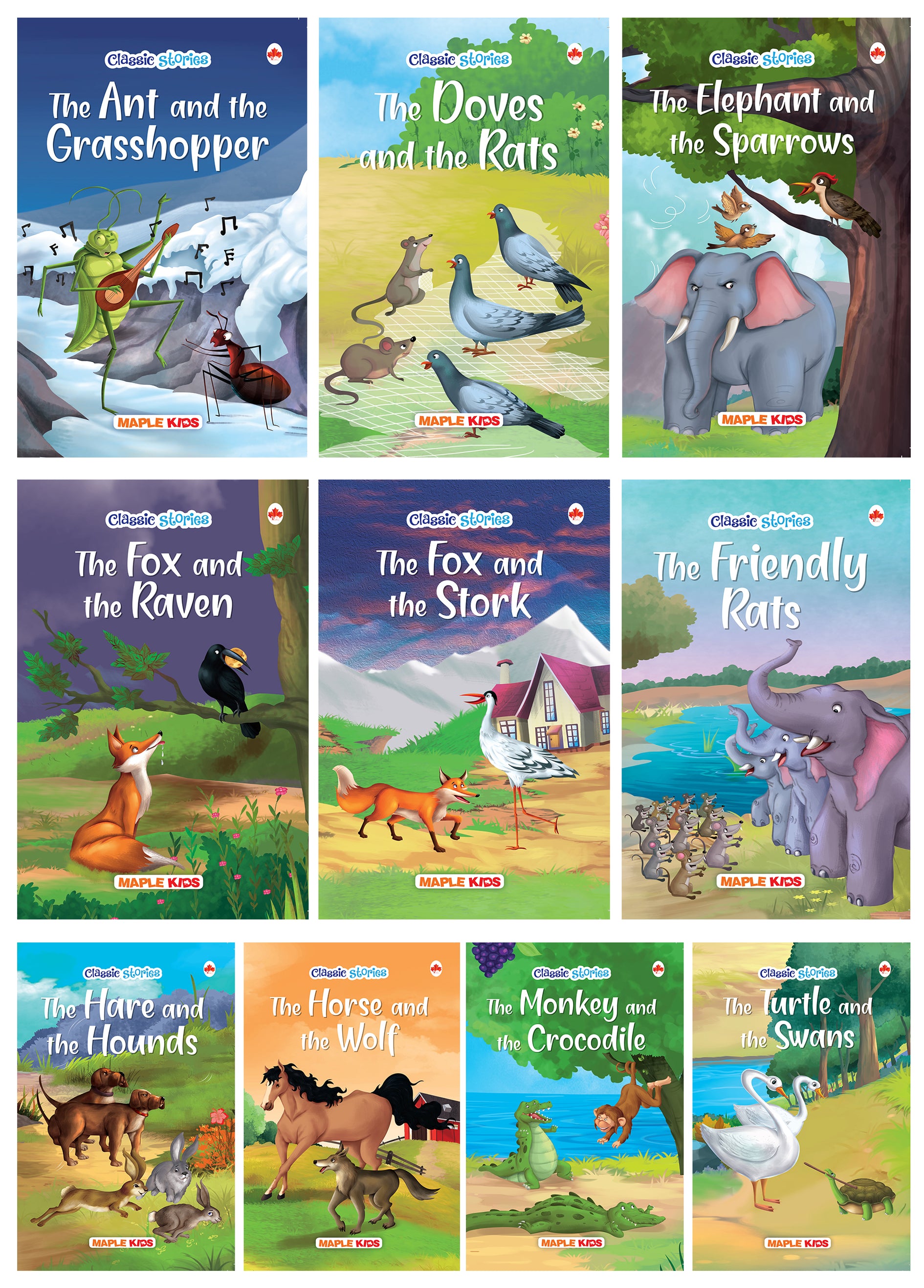 Story Books For Kids Classic Stories Illustrated Set Of 10 Books story-books-for-kids-classic-stories-illustrated-set-of-10-books