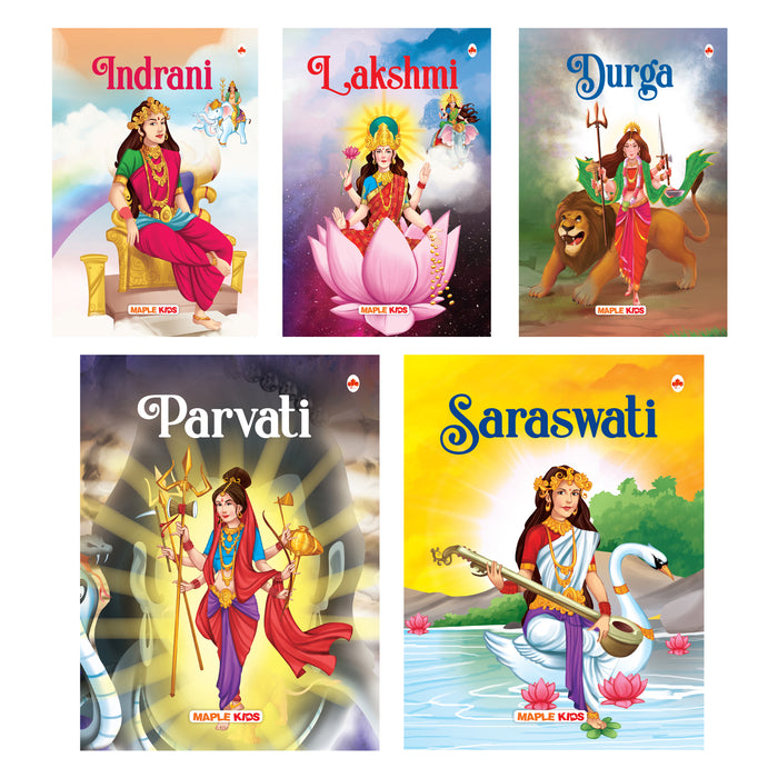 My First Goddesses (Set of 5 Books) - Parvati, Lakshmi, Saraswati, Indrani, Durga